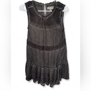 Knox Rose Charcoal Sleeveless Tunic